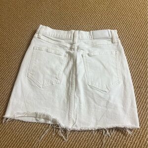 Rails White Denim Skirt